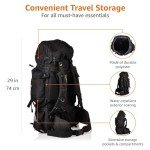 Amazon Basics 75L Internal Frame Hiking Backpack