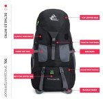 50L Ultra Lightweight Frameless Hiking Backpack