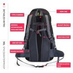 50L Ultra Lightweight Frameless Hiking Backpack