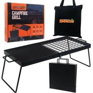 Heavy Duty 24" Folding Campfire Grill and Grate