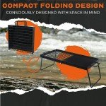 Heavy Duty 24" Folding Campfire Grill and Grate