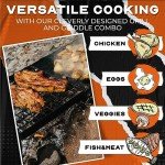 Heavy Duty 24" Folding Campfire Grill and Grate
