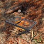 REDCAMP Portable Heavy Duty Folding Campfire Grill