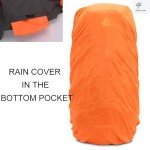 Bseash 60L Waterproof Hiking Backpack - Army Green