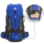 Bseash 60L Waterproof Hiking Backpack - Army Green