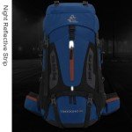 Bseash 60L Waterproof Hiking Backpack - Army Green