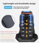 Bseash 60L Waterproof Hiking Backpack - Army Green