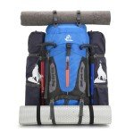 Bseash 60L Waterproof Hiking Backpack - Army Green