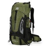 Esup 60L Lightweight Camping Hiking Backpack - Army Green