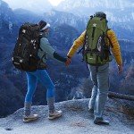 Esup 60L Lightweight Camping Hiking Backpack - Army Green