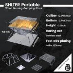 Collapsible Camping Grill and Fire Pit Combo