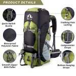 70L Lightweight Hiking Backpack for Outdoor Adventures