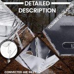 Collapsible Camping Grill and Fire Pit Combo