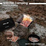 Collapsible Camping Grill and Fire Pit Combo
