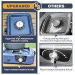 WINKIZA 2-Burner Portable Camping Stove with Grill