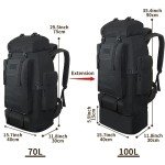 100L Waterproof Hiking Backpack for Outdoor Adventures