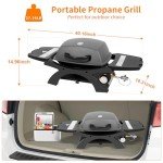 Hykolity Portable 12,000 BTU Propane BBQ Grill