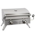 Portable 20" Gas Grill with Thermometer & Travel Locks