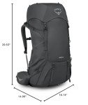 Osprey Rook 65L Men's Backpack - Dark Charcoal