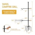 QuillVox Heavy Duty Campfire Grill Grate