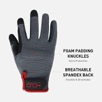 Men's Touchscreen Utility Camping Gloves - Large