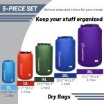 Lightweight Waterproof Dry Bags Set for Camping