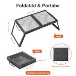 Odoland Portable Folding Campfire Grill with Storage Bag