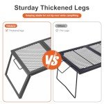 Odoland Portable Folding Campfire Grill with Storage Bag