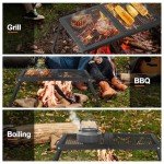 Odoland Portable Folding Campfire Grill with Storage Bag