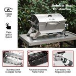 Portable Stainless Steel Propane Grill for Camping