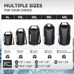 MARCHWAY Waterproof Dry Bag Backpack - 20L