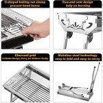 Portable Stainless Steel Charcoal Grill for Camping