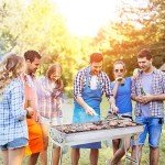 Portable Stainless Steel Charcoal Grill for Camping