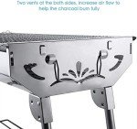 Portable Stainless Steel Charcoal Grill for Camping