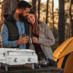 Portable Stainless Steel Propane Camp Grill with 2 Burners