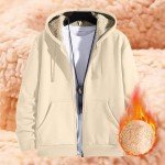 Men's Heavyweight Sherpa-Lined Zip-Up Hoodie
