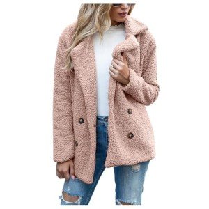 Lightweight Fleece Winter Jacket with Pockets