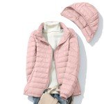 Women's Packable Lightweight Quilted Hooded Jacket