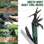 15-in-1 Multitool Pocket Knife for Camping & Fishing