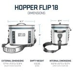 YETI Hopper Flip 18 Portable Cooler - Sandstone Pink