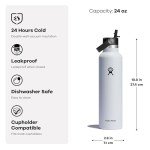 Hydro Flask 21 Oz Standard Mouth White Flask
