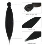 24" Jet Black Braiding Hair - 8 Packs