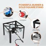 ROVSUN 80QT Outdoor Gas Fryer and Steamer Set