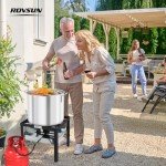 ROVSUN 80QT Outdoor Gas Fryer and Steamer Set
