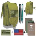 Water-Resistant Tactical Molle Utility Pouch with Patch