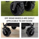 Collapsible Stroller Wagon for 2 Kids with Canopy