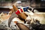 Damascus Steel Karambit Knife with Leather Sheath
