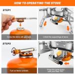 Odoland 3500W Windproof Portable Camping Gas Stove