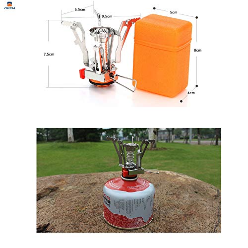 Portable Gas Camping Stove, 110g, Wind Resistant