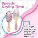 Speed Dry Hair Brush - Stripes & Vented Design